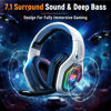 Picture of Ozeino 2.4GHz Wireless Gaming Headset for PC, Ps5, Ps4 - Lossless Audio USB & Type-C Ultra Stable Gaming Headphones with Flip Microphone, 40-Hr Battery Gamer Headset for Switch, Laptop, Mobile, Mac
