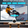 Picture of Mini Projector, HY300 PRO Portable Projector, Support 4K 1080P with Dual-Band WIFI6 5G Wireless 5.0 Bluetooth Android 13, 180° Rotatable, Auto Keystone Correction, 40"-130" Screen Video Projector