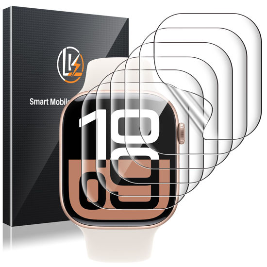 Picture of LK 6 Pack for Apple Watch Series 10 Screen Protector 42mm - Anti-Scratch, Self-Healing Soft TPU Screen Protector for Apple Watch 42mm, Bubble Free, HD Transparent, Touch Sensitive