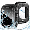 Picture of Goton 2 in 1 Waterproof Case for Apple Watch Series 9 8 7 Screen Protector 45mm, 360 Protective Glass Face Cover Hard PC Bumper + Back Frame for iWatch Accessories 45 mm