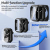 Picture of Goton 2 in 1 Waterproof Case for Apple Watch Series 9 8 7 Screen Protector 45mm, 360 Protective Glass Face Cover Hard PC Bumper + Back Frame for iWatch Accessories 45 mm