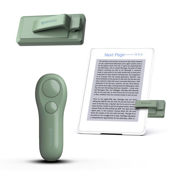 Picture of SK SYUKUYU RF Remote Control Page Turner for Kindle Reading Ipad Surface Comics, iPhone Android Tablets Reading Novels Taking Photos(Green)