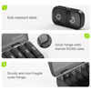 Picture of AUVON XL Weekly Pill Organizer 2 Times a Day, Pill Box 7 Day with One-Side Large Openings for Easy to Use, Black Privacy Protection AM PM Pill Case for Medication, Vitamins, Fish Oils, Supplements