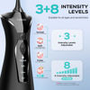 Picture of COSLUS Water Dental Flosser Pick for Teeth: 4 Modes Cordless Portable 300ML Larger Tank Water Teeth Cleaner IPX7 Waterproof Flossing Cleaning Picks for Home Travel FC5360