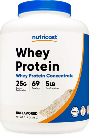 Picture of Nutricost Whey Protein Powder, Unflavored, 5 pounds - from Whey Protein Concentrate