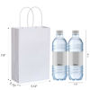 Picture of SUNCOLOR 24 Pieces 8" White Goodie Bags Small Gift Bags with Handle for Party Favor Bags (White)