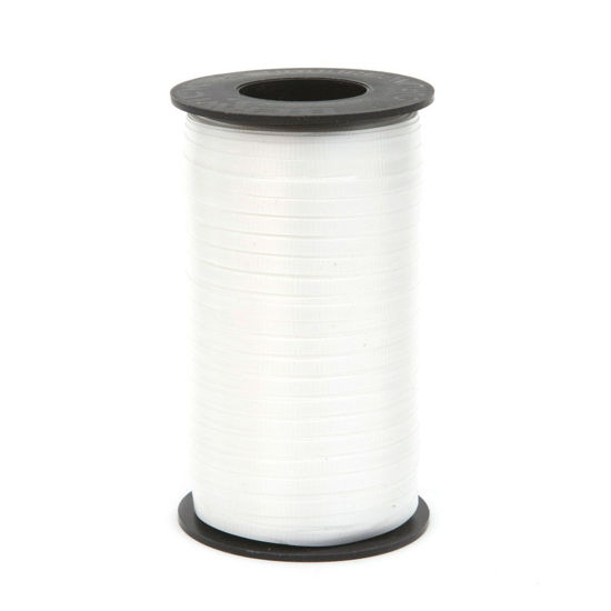 Picture of Berwick 1 01 3/16" Wide Splendorette Crimped Curling Ribbon for Gift Wrapping and Hair Bows, 500-Yard Spool, White