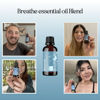 Picture of Breathe Blend Essential Oil for Diffuser - Invigorating Breathe Essential Oil Blend with Eucalyptus Peppermint Tea Tree and Mint Essential Oils for Diffusers for Home and Shower Aromatherapy