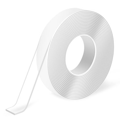 Picture of Art3d Double-Sided Tape (10FT) Mounting Tape, Multipurpose Removable Adhesive Foam Tape, Transparent Tape for Paste Items, Household