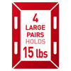 Picture of Command Medium and Large Picture Hanging Strips, Damage Free Hanging Picture Hangers, No Tools Wall Hanging Strips for Living Spaces, White, 8 Medium Pairs and 8 Large Pairs