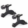 Picture of HOMOTEK 2 Pack Hinge Pin Black Door Stopper,Adjustable Deluxe Heavy Duty Door Stopper 2-1/2"x1-3/4”,with Black Rubber Bumper Tips
