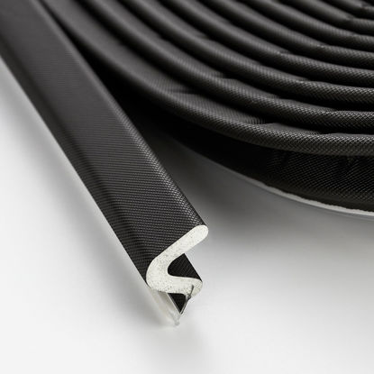 Picture of Weather Stripping Door Seal Strip Soundproof Q Foam Weather Stripping for Door Frame, Exterior Door Weather Stripping for Large Gap, Easy to Install（Black, 26FT