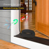 Picture of Weather Stripping Door Seal Strip Soundproof Q Foam Weather Stripping for Door Frame, Exterior Door Weather Stripping for Large Gap, Easy to Install（Black, 26FT
