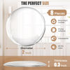Picture of Crosize 8 Pieces 2" Door Stoppers for Wall, No-Falling Door Knob Wall Protectors, Strong Adhesive Door Bumpers, Clear