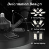 Picture of 2 Pack LED Garage Light, 200W 20000LM 6500K LED Shop Lights, Garage Lights Ceiling Led with 6+1 Deformable Panels, Screw in E26/E27 Socket Bulb for Warehouse, Workshop, Basement, Barn, Garage Lighting
