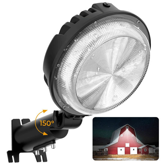 Picture of toberich LED Barn Light, 150W 20000LM Yard Area Lights Dusk to Dawn Outdoor Lighting with Photocell 6500K Adjustable Angle Daylight IP66 Waterproof Street Lights for Security/Farmhouse/Garage