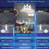 Picture of ISKYDRAW Garage Lights - 240W LED Garage Light 2 Pack 24000lm Garage Lights Ceiling LED with 8 Deformable Panels, Shop Light 6500K fit for E26 E27 Bulb Socket, Lighting for Workshop Basement Barn