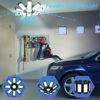 Picture of ISKYDRAW Garage Lights - 240W LED Garage Light 2 Pack 24000lm Garage Lights Ceiling LED with 8 Deformable Panels, Shop Light 6500K fit for E26 E27 Bulb Socket, Lighting for Workshop Basement Barn