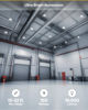 Picture of Sunco 10 Pack UFO LED High Bay Light, Plug & Play Lighting for Warehouse, 5000K Daylight, 150W, Power Cord Included, 19500 LM, 120VAC, IP65 Waterproof Shatterproof Fixture - UL Listed