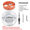 Picture of VIKITON 6.25 Hole Saw for Recessed Lights Can Lights, 6-1/4 Inch Hole Cutter with Dust Bowl Catcher for Led Recessed Lighting 6 Inch and Wood Metal Drywall, Bi-Metal Construction