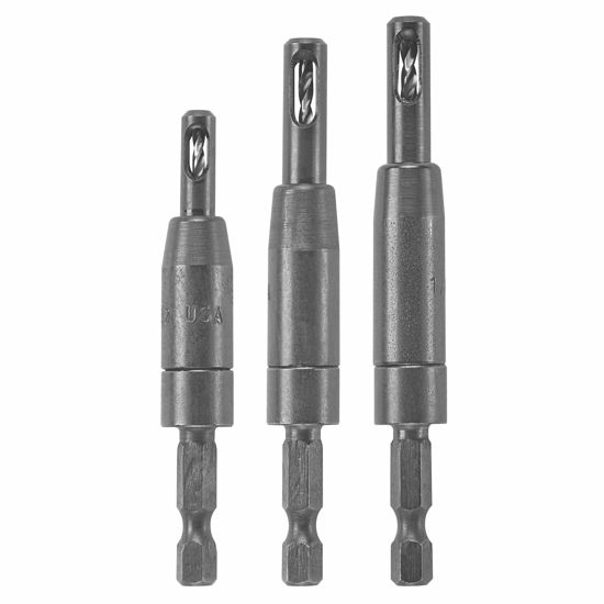 Picture of Bosch CC2430 Clic-Change 1/4 in. Self-Centering Drill Bit Assortment (3-Piece)