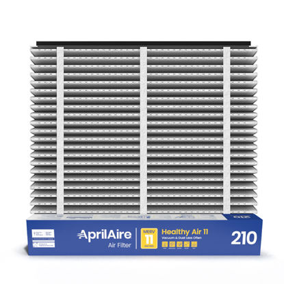 Picture of AprilAire 210 Replacement Filter for AprilAire Whole House Air Purifiers - MERV 11, Clean Air & Dust, 20x25x4 Air Filter (Pack of 1)