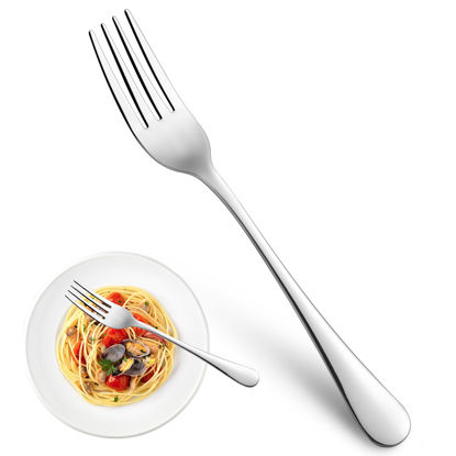 Picture of Dinner Forks,Set of 16 Top Food Grade Stainless Steel Silverware Forks,Table Forks,Flatware Forks,8 Inches,Mirror Finish & Dishwasher Safe,Use for Home,Kitchen or Restaurant