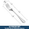 Picture of Dinner Forks,Set of 16 Top Food Grade Stainless Steel Silverware Forks,Table Forks,Flatware Forks,8 Inches,Mirror Finish & Dishwasher Safe,Use for Home,Kitchen or Restaurant
