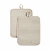 Picture of KitchenAid Ribbed Soft Silicone Water Resistant Pot Holder Set, Milkshake , 2 Piece Set, 7"x9"