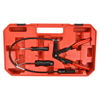 Picture of BETOOLL 9pc Hose Clamp Pliers, with Flexible Wire Long Reach Hose Clamp Clic R Type Swivel Jaw and Flat Band Pliers，Hose Clamp Tool for Coolant Radiator Heater/Water Hose (Red)