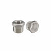 Picture of Beduan Stainless Steel Reducer Hex Bushing, 1/2" Male NPT to 1/4" Female NPT, Reducing Cast Pipe Adapter Fitting(Pack of 2)