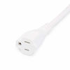 Picture of Amazon Basics Power Extension Cord, 10 Feet, 13 Amps, 125V, White