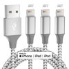 Picture of iPhone Charger 3pack 10FT Apple MFi Certified Long Lightning Cable Fast Charging High Speed Data Sync USB Cable Compatible iPhone 14 13/12/11 Pro Max/XS MAX/XR/XS/X/8/7/Plus/6S (Grey White)