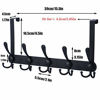 Picture of Encozy Over The Door Hooks,Coat Rack for Hanging Clothes Hat Towel (Heavy Duty Black 1pcs) …