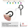 Picture of PlusRoc 20 Pack Screw Hooks for Outdoor String Lights, Heavy Duty 2.2 Inch Black Eye Hook Cup Hook Q-Hanger for Hanging, Wall Wood Ceiling Deck Mount