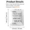 Picture of Silica Gel Packets, 50PCS 5 Gram Premium Transparent Desiccant Packs for Storage, Moisture Absorbers for Control Absorbing, Desiccant Dehumidifiers Bags for Electronics, Clothes Shoes, Jewelry, Spices