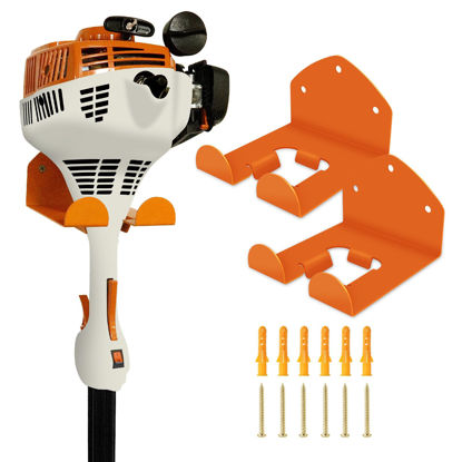 Picture of FLEXI RODS Garage Storage Garage Organizer Trimmer Rack Garden Power Tool Hanger for Grass Trimmer, Hedge Trimmer, Garage Wall, Garage Trimmer, Garden Tools, 2 Pack