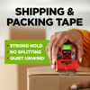 Picture of Scotch Sure Start Packing Tape, Clear, Quiet Unwind and Easy Start, 1.88 in. x 22.2 yd., 6 Tape Rolls with Dispensers