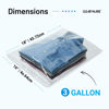 Picture of 12 Large Plastic Bags With Zipper Top - 3 Gallon Bags 16" x 18", Extra Large Storage Bags for Clothes, Travel, Moving, Large Reusable freezer bags, BPA-Free, 2-mil Thick Clear Plastic Bags
