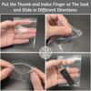 Picture of Aubeco 400pcs Plastic Bags, 3 x 4 inch 2 mil Jewelry Bags, Clear Small Zip Bag, Resealable Zip Bag for Small Business, Storage, Candy Bags