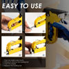 Picture of Upholstery 4 in 1 Staple Gun Heavy Duty, with 6000 Staples, Remover, Gloves, Manual Brad Nailer Power Adjustment Stapler Gun for Wood, Upholstery, Carpentry, Decoration DIY Staple Gun