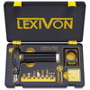 Picture of LEXIVON Butane Torch Multi-Function Kit | Premium Self-Igniting Soldering Station with Adjustable Flame | Pro Grade 125-Watt Equivalent (LX-771)