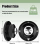 Picture of Self Adhesive Caster Wheels, Appliance Rollers for Kitchen Appliances, 1 Inch Swivel Steel Universal Wheel Appliance Sliders, 28 LBS Load Capacity Per Wheel Low Profile Roller (8 PCS, Black)