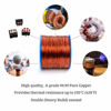 Picture of Emtel 18 AWG - 1 lb (202 feet) 99.9% Pure Copper Wire, Enameled Magnetic Wire for Motor, Transformer, Magnetic Coil, & Electroculture Gardening, Winding Magnet Wire - 220°C (428°F) Thermal Class