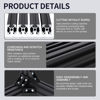 Picture of 4pcs 1220mm T Slot 2020 Aluminum Extrusion European Standard Anodized Linear Rail for 3D Printer Parts and CNC DIY Black
