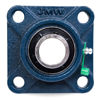 Picture of Jeremywell UCF201-8 Pillow Block Bearing (4 Pack), 1/2 inch Bore, 4-Bolt Flange Mounted, Solid Base, Self-Alignment, Square