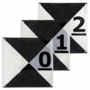 Picture of Sky High Bull's-Eye Drone Ground Control Point GCP - UAV Aerial Target for Mapping & Surveying (10 Pack) | Center Eyelets Numbered 0-9 (Black/WhiteMarkers) | Pix4D & DroneDeploy Compatible