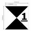Picture of Sky High Bull's-Eye Drone Ground Control Point GCP - UAV Aerial Target for Mapping & Surveying (10 Pack) | Center Eyelets Numbered 0-9 (Black/WhiteMarkers) | Pix4D & DroneDeploy Compatible