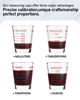 Picture of SAIAOKJ Shot Glasses Measuring Cup Set 2PACK Espresso Shot Glasses Liquid Heavy Glass 26-Incremental Measurement 1 OZ, 2 TBS, 6 TSP, 30 ML Kitchen Tools (Red)