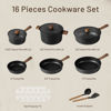 Picture of CAROTE Nonstick Pots and Pans,Cookware Set 16pcs Kitchen Cooking Sets, Pot and Pan Non Stick w/Frying pan